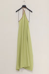 BASERANGE Lago dress DRLI-WS-SP24 green and yellow (DRLI-WS-000)